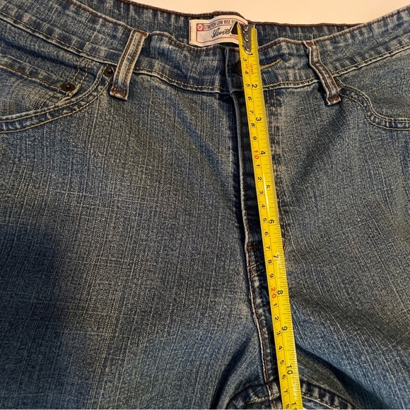 Levi Strauss Signature Low rise Bootcut Jeans Women Misses 14 Short (36x29) Blue - Picture 10 of 10